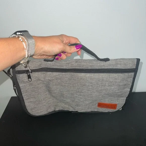 Gray Diaper Bag with Changing Mat included